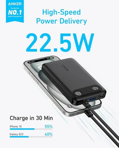 Anker Power Bank Powercore 10000mAh 22.5W Portable Charger A1257