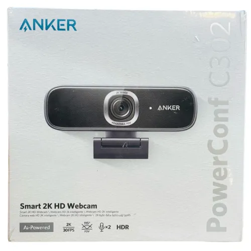 Anker Powerconf C302 B2C Black Smart 2K HD Webcam