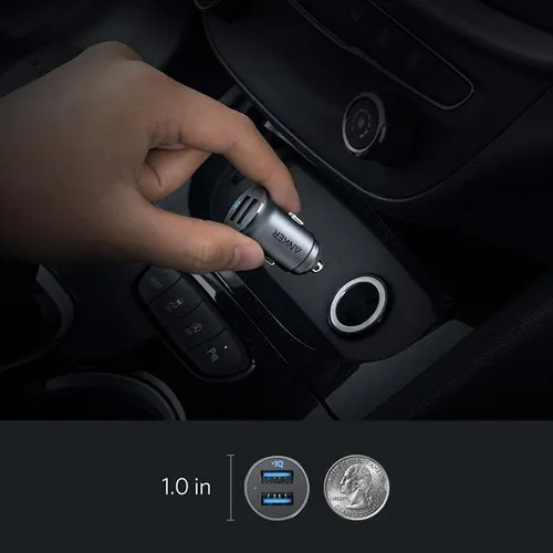 Anker PowerDrive 2 Alloy Metal Mini Car Charger