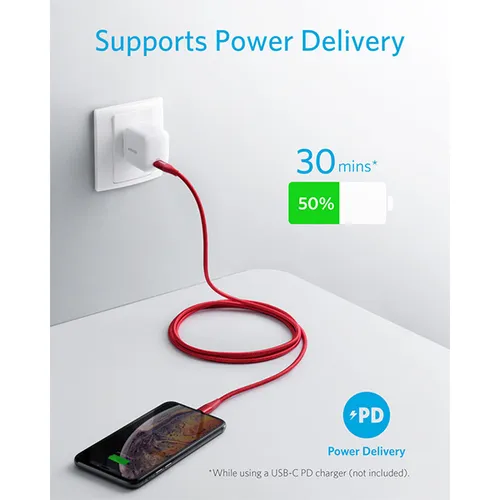 Anker PowerLine+ II 3ft USB-C to Lightning Cable