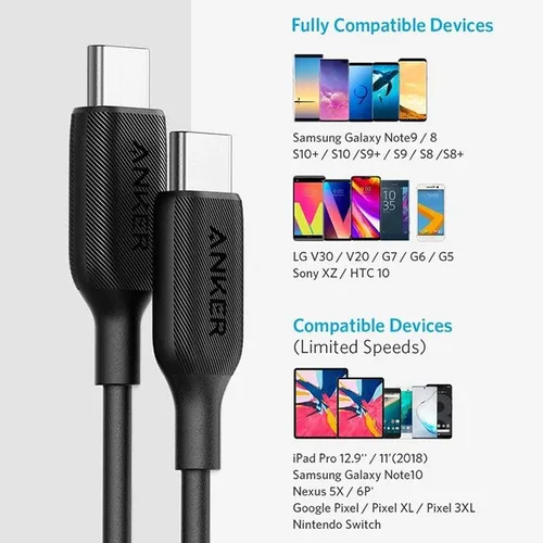 Anker PowerLine III 10ft USB-C to USB-C Cable