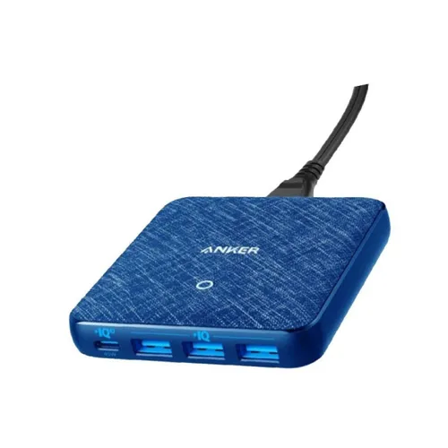 Anker PowerPort Atom III Slim 4 Ports – Blue