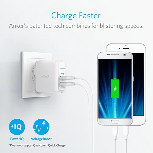 Anker PowerPort Elite 2 24W Dual Port Wall Charger