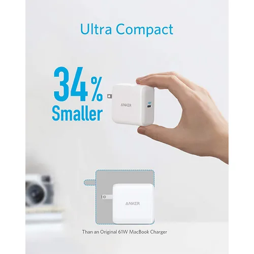 Anker PowerPort III 65W Charger + PowerLine III 6ft 100W Cable MacBook Charging Combo