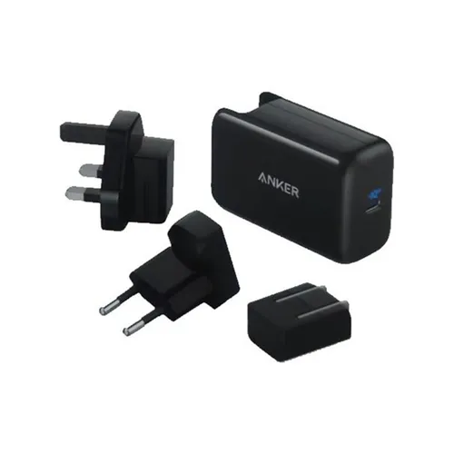 Anker PowerPort III 65W Pod USB-C Fast Charger with Worldwide Plug Set + PowerLine III 6ft 100W Cable MacBook Charging Combo