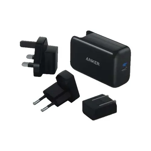 Anker PowerPort III 65W Pod USB-C Fast Charger with Worldwide Plug Set + PowerLine III 6ft 100W Cable MacBook Charging Combo