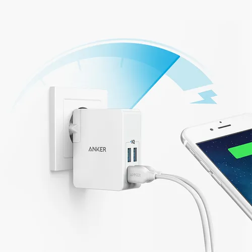Anker PowerPort Lite 27W Power IQ 4 Ports USB Wall Charger – A2042L11