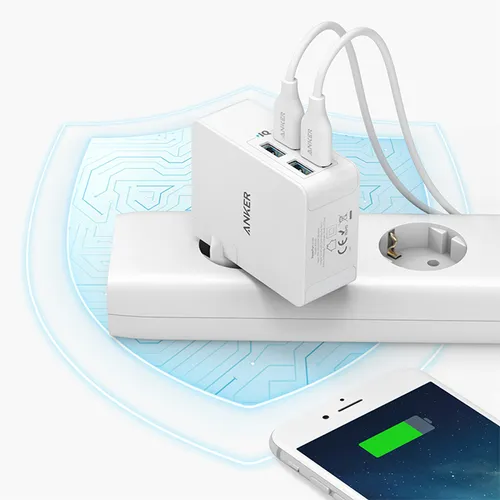 Anker PowerPort Lite 27W Power IQ 4 Ports USB Wall Charger