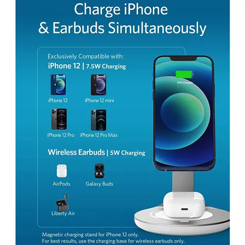 Anker PowerWave 2-in-1 Magnetic Wireless Charging Stand