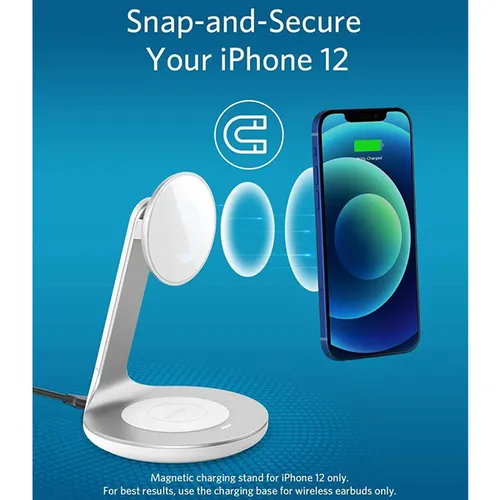 Anker PowerWave 2-in-1 Magnetic Wireless Charging Stand