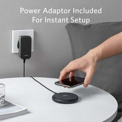 Anker PowerWave II Qi-Certified 15W Max Fast Wireless Charging Pad