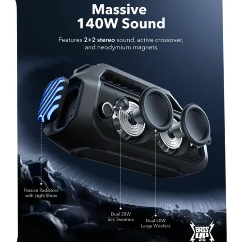 Anker Soundcore Boom 2 Plus Waterproof Outdoor Speaker