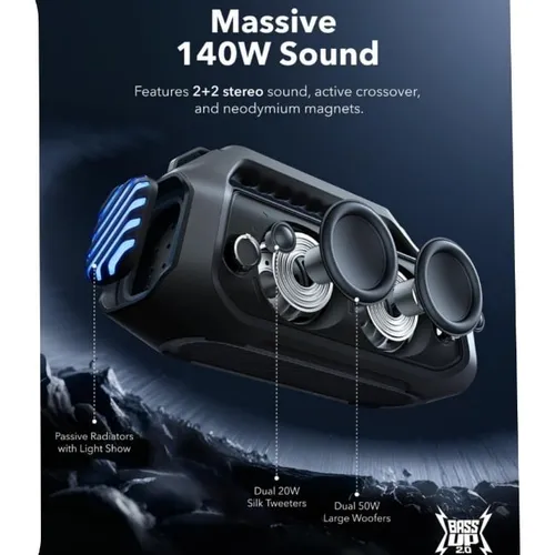 Anker Soundcore Boom 2 Plus Waterproof Outdoor Speaker