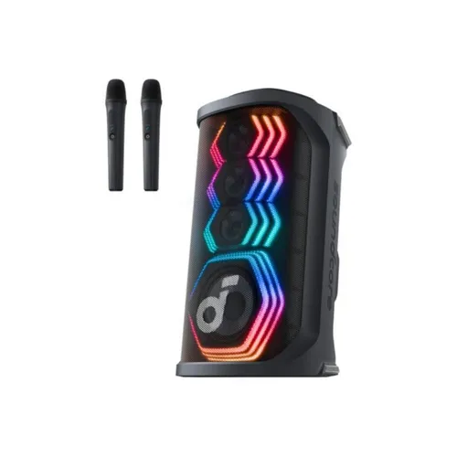 Anker Soundcore Rave 3S Portable AI Wireless Party Speaker With 2 Wireless Microphones