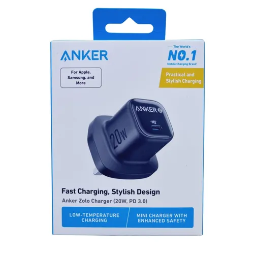 Anker Zolo 20w PD 3.0 Charger Black - A2699K11