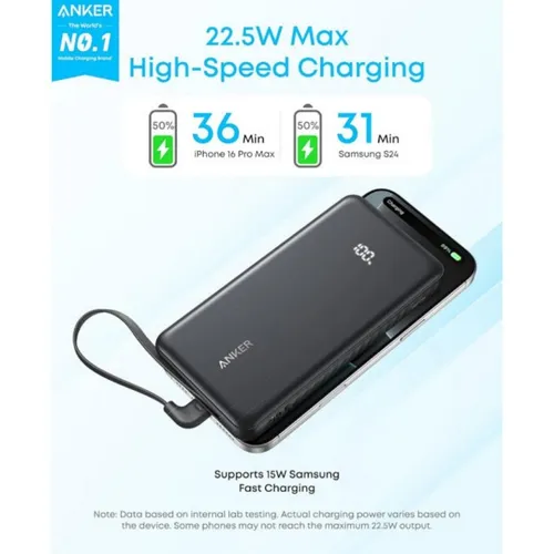 Anker Zolo A110D Slim 22.5W 10000mAh Power Bank