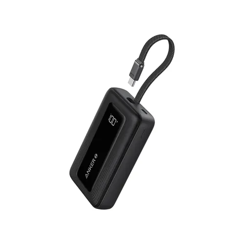 Anker Zolo Power Bank (10,000mAh, 30W) with Built-in USB-C Cable