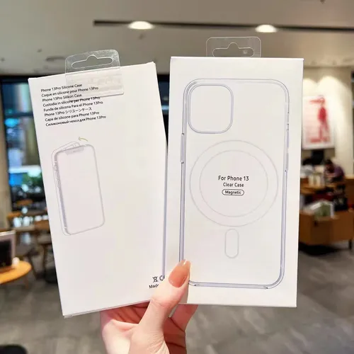 Anti Buster Transparent Mag safe Covers with Rough Edge