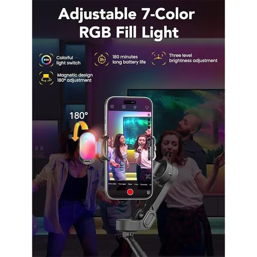 AOCHUAN Smart X2 AI 3-Axis Smartphone Gimbal with AI Face Tracking