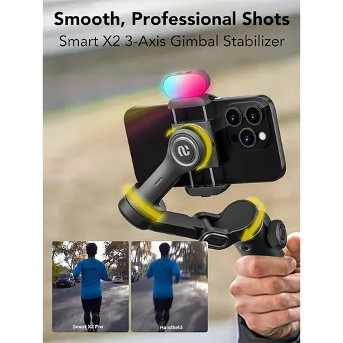 AOCHUAN Smart X2 AI 3-Axis Smartphone Gimbal with AI Face Tracking