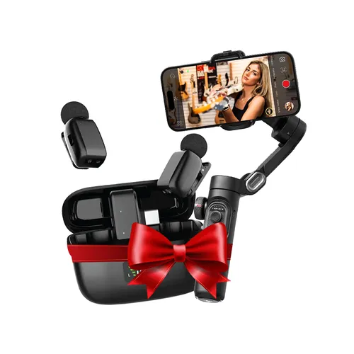 AOCHUAN Smart Xe AI Gimbal + Green Lion Flex Mic Duo ANC Micrphones - Creator Combo Pack!