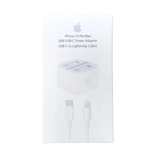 Apple 14 Pro Max 20W USB-C Power Adapter With USB-C To Lightning Cable – CN Version