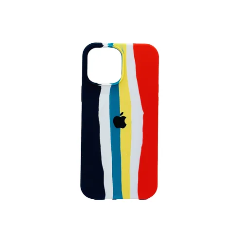 Apple Rainbow Silicone Back Cover for iPhone