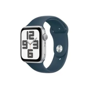 Apple Watch SE 2nd Gen 40MM Silver Aluminum GPS – Storm Blue Sport Band