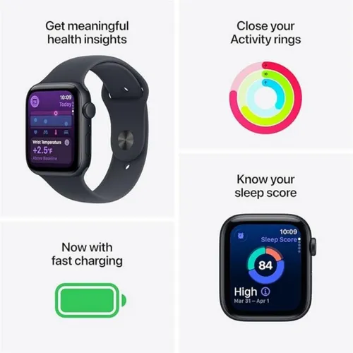 Apple Watch SE 3 44MM Midnight Aluminum GPS – Midnight Sport Band