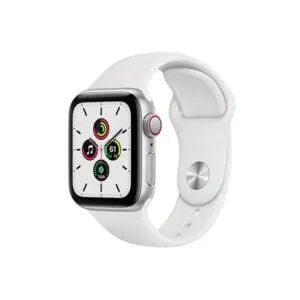 Apple Watch SE 40MM Silver Aluminum GPS + Cellular - White Sport Band