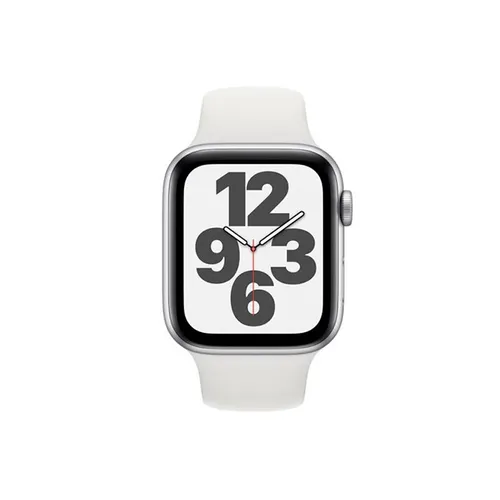Apple Watch SE 40MM Silver Aluminum GPS - White Sport Band
