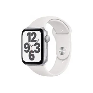 Apple Watch SE 40MM Silver Aluminum GPS – White Sport Band