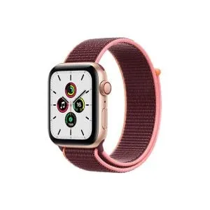 Apple Watch SE 44MM Gold Aluminum GPS + Cellular - Plum Sport Loop