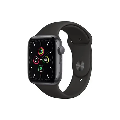 Apple Watch SE 44MM Space Gray Aluminum GPS - Black Sport Band
