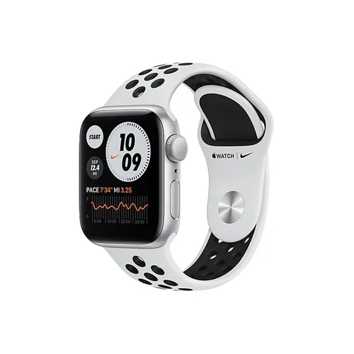 Apple Watch SE Nike 40MM Silver Aluminum GPS - Pure Platinum/Black Nike Sport Band