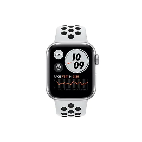 Apple Watch SE Nike 40MM Silver Aluminum GPS - Pure Platinum/Black Nike Sport Band