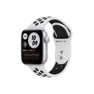 Apple Watch SE Nike 40MM Silver Aluminum GPS – Pure Platinum/Black Nike Sport Band