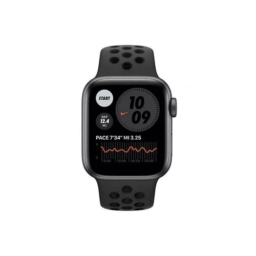 Apple Watch SE Nike 44MM Space Gray Aluminum GPS - Anthracite/Black Nike Sport Band