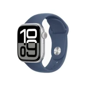 Apple Watch Series 10 42MM Silver Aluminum GPS – Denim Sport Band