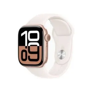 Apple Watch Series 10 46MM Rose Gold Aluminum GPS – Light Blush Sport Band