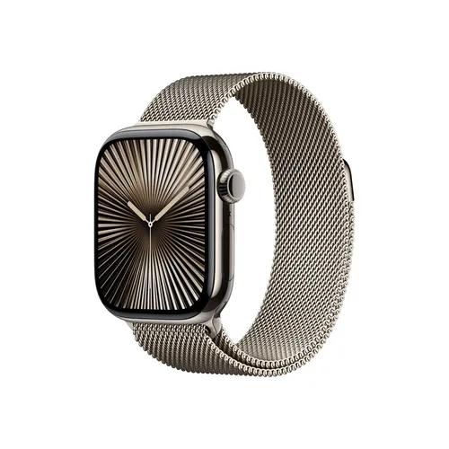 Apple Watch Series 10 46mm Titanium Case Milanese Loop
