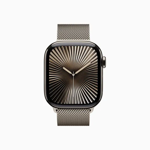 Apple Watch Series 10 46mm Titanium Case Milanese Loop