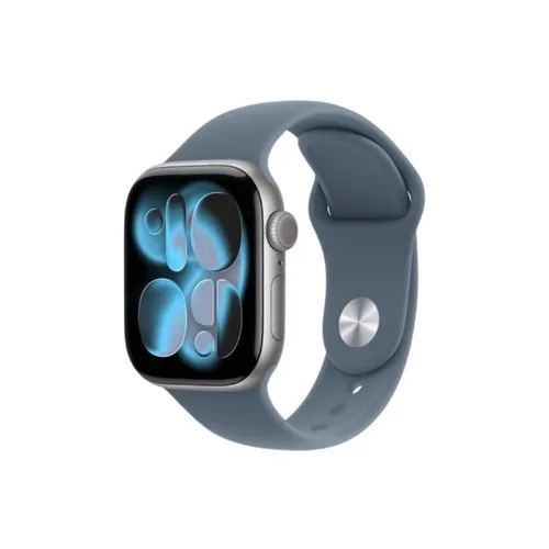 Apple Watch Series 11 46MM Space Gray Aluminum GPS – Anchor Blue Sport Band