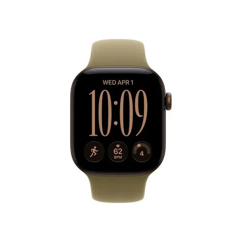 Apple Watch Series 12 42MM Dark Bronze Aluminum GPS – Olive Sport Band