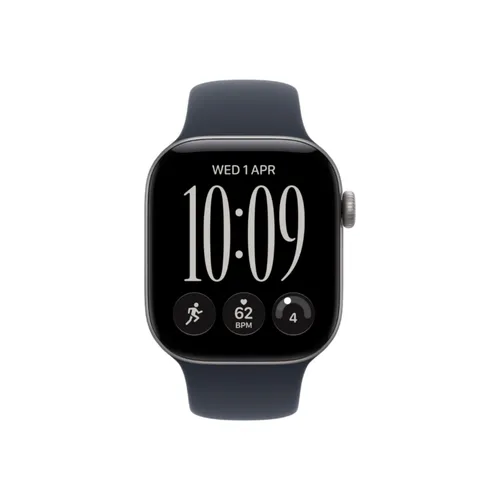 Apple Watch Series 12 46MM Space Gray Aluminum GPS – Navy Blue Sport Band