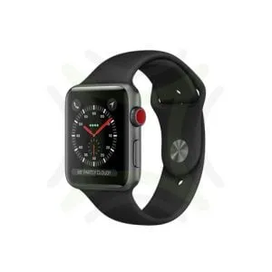 Apple Watch Series 3 42MM Space Gray GPS + Cellular - Black Sports Band