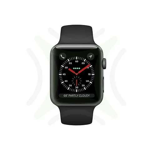 Apple Watch Series 3 42MM Space Gray GPS + Cellular - Black Sports Band