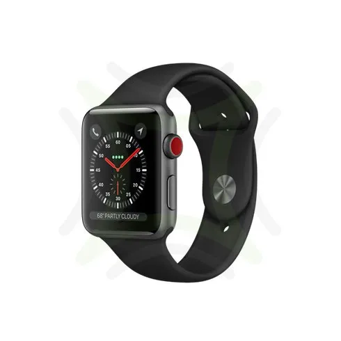 Apple Watch Series 3 42MM Space Gray GPS + Cellular - Black Sports Band