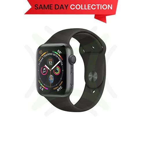 Apple Watch Series 4 44MM Space Grey - Black Sport Band
