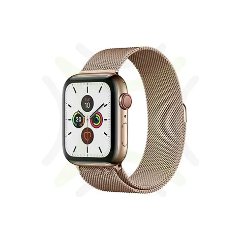 Apple Watch Series 5 44MM Gold Aluminum GPS + Cellular - Milanese Loop